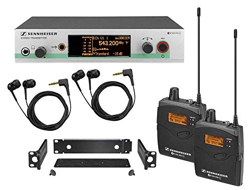 Sennheiser Consumer Audio Compatible with Sennheiser EW 300-2IEM G3 - In-ear Monitoring System - A-Range (516 - 558 MHz)