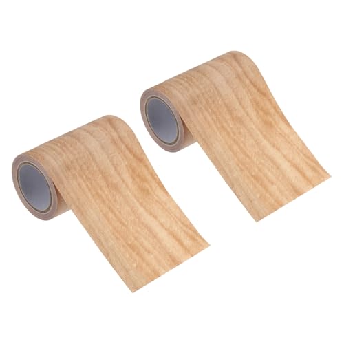 Image of PATIKIL Wood Grain Repair Tape 3 inch x15ft,2 Pcs Self Adhesive Realistic Textured Repair Tape Patch for Floor Door Table Cabinets Desk,Light Chestnut Maple
