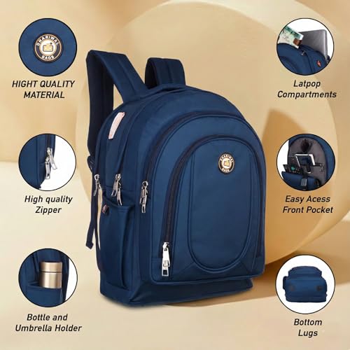 Image of Dhariwal Bags Exclusive For Railway Running Staff Backpack 4 compartments /Stylish and Trendy Backpacks for Unisex /Water Resistant and Lightweight Bags /Easy to Carry