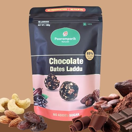 Image of Paaramparik Baby Shower Hamper with Chocolate laddu, Dry Fruits Laddu, Roasted Navratan Namkeen| No refined sugar, no palm oil (Baby Shower Hamper)
