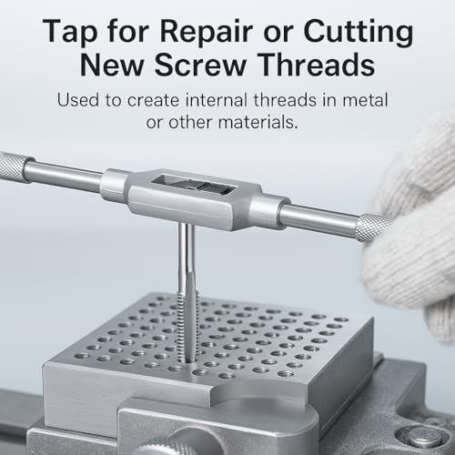 Image of M6x1.0 Metric Tap and Die Set Right Hand HSS Tap & GCr15 Hex Die for Metal Thread Repair