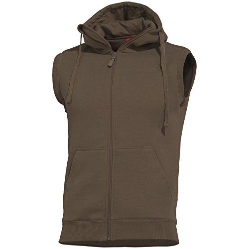 Suéter chaleco chaleco hombre Pentagon color marrón tierra talla XXL ropa de abrigo casual