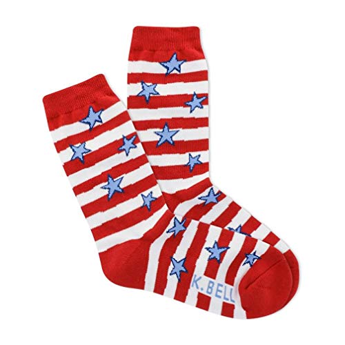 Image of K. Bell Women's Fun American Classics Crew Socks (1-Pack)