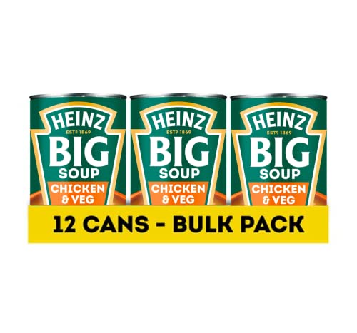 Image of Heinz Big Soup Chicken and Vegetable, 400 g (Pack of 12)