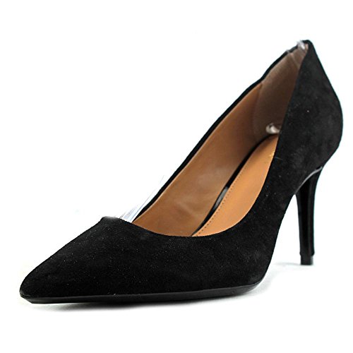 Calvin Klein Women's Gayle Pump, Black Suede, 7.5