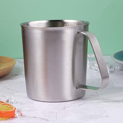 Jarra de espumador de leite Yarnow de aço inoxidável, copo de café expresso latte Art Cup copo medid