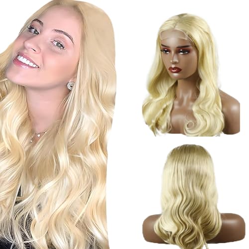 Perruque cheveux humains ondulés HD transparents sans nœuds
