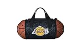 MACCABI ART Official LA Lakers Collapsible Insulated Basketball Lunch Bag, 13.4” x 5.75” x 5.75”