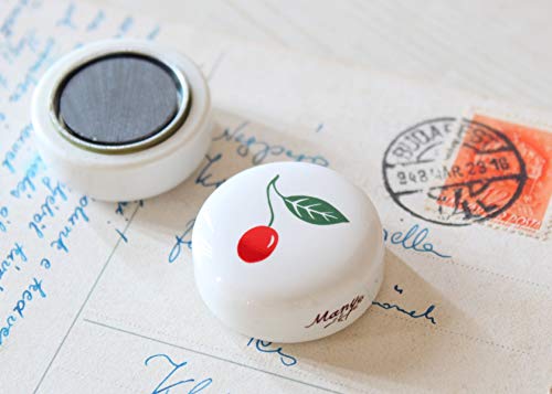 マニー　陶器小物入れ　チェリー柄 マニーチェリー陶器木蓋キャニスター2個組の通販 by すみれ's