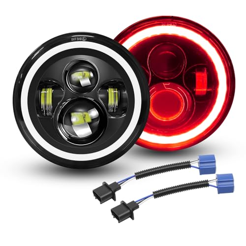Projecteurs Rond LED 7 pouces 50W HI LO Beam et éclairage de signalisation
