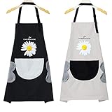 Diseño de limpieza de manos: Hay una franela de coral absorbente en el costado del delantal de cocina, que puede limpiarse las manos rápidamente. No se perderá una llamada importante porque está buscando una toalla para limpiarse las manos. Puede limpiarla directamente en el delantal cocina y contestarla de inmediato.