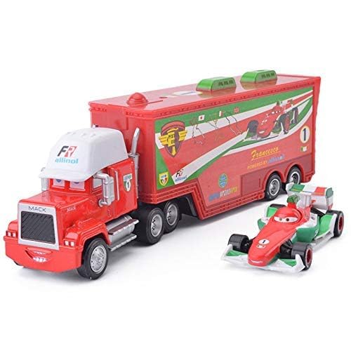 Lempefe Cars 2 The King Poussin Hicks Camión Tío Camión y Juguetes Pequeños Coches Clásico Traje Traje (Color: Rojo)