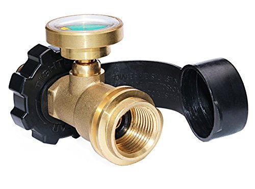 image for DOZYANT Universal Fit POL Propane Tank Adapter with Gauge Converts POL