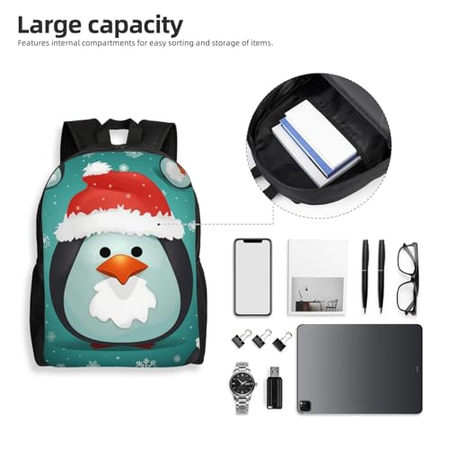 Mochila unisex impermeable para senderismo con diseño pingüino miniatura 6