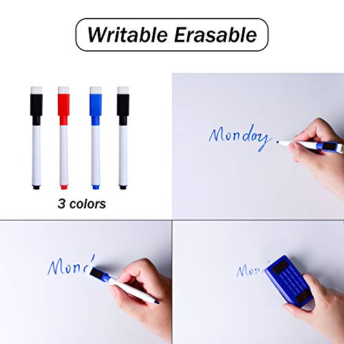 Board2By Magnetic Whiteboard Contact Paper, 40 X 17.3 Inch Self Adhesive Dry Erase Sticker For Wall, Removable White Board Wallpaper Roll With 42 Magnetic Letters For Kids, Classroom, Office #TOP3