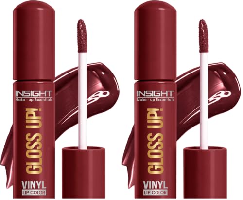 Image of INSIGHT Gloss Up Lip Color - Ginger Spice | High-Gloss Finish | Non-Transfer | Smudge Proof | Rich Pigmentation | Lightweight, Long-Lasting Formula | All-Day Comfortable Wear (4g) (Pack of 2)
