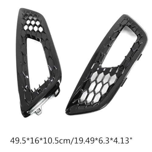 Rejilla de lámpara antiniebla inferior compatible con Ford Focus 2015-2017 bisel red 15A299-AA 4