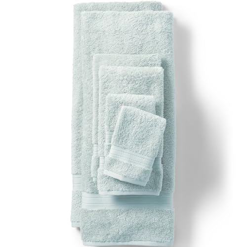 Lands' End Supima Cotton Towels Towel Set, 6 Piece Beaux Blue