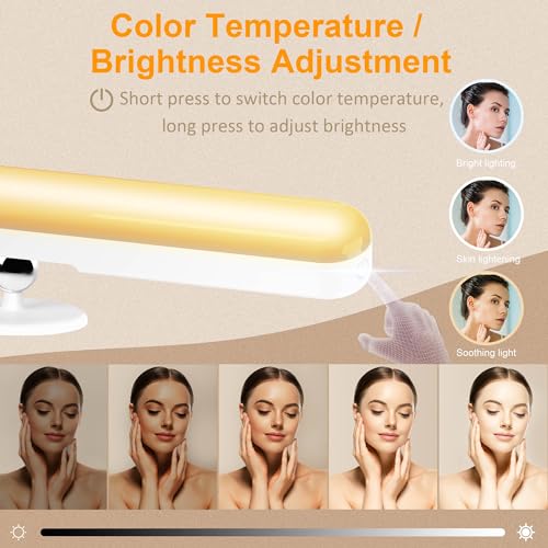 image for Benreom 2 Pack Wireless Vanity Lights for Mirror, Rechargeable Battery