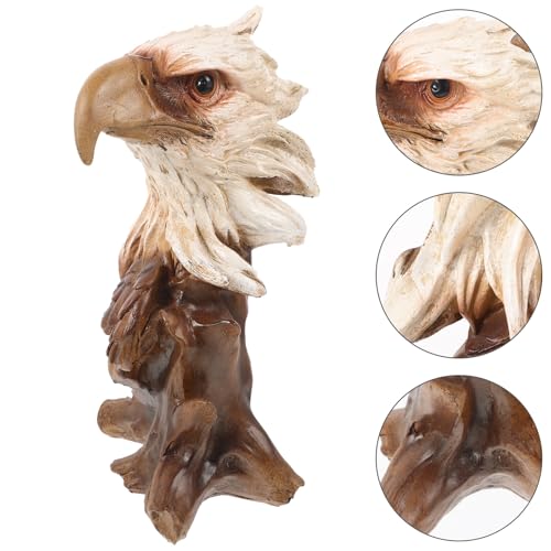 Présent unique tête d'aigle rétro en résine pour collectionneur - 5