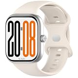 GIOPUEY Cinturini Compatibile con Honor Choice INFOWEAR Watch 2 PRO, Morbido Silicone Cinturino [Resistente all'Usura] [Traspirante] - Beige