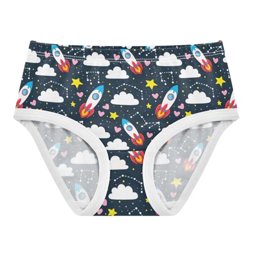 Girls' Underwear Space Rocket Star Toddle Brief Panties 2303910
