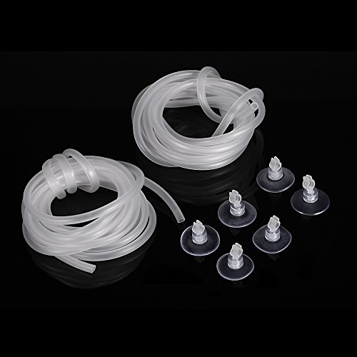 Aquarium Tuyau D'oxygène Tuyaux Souples Vanne D'arrêt Ventouses Bulle d'air Pierre Fish Tank Accessoires pour Réservoir De Poissons D'oxygène d'alimentation