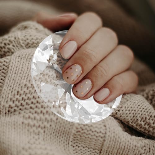 Gemas de cristal para manicura que eliminan el diseño plano con reflejos de luz, 2 pzas 7