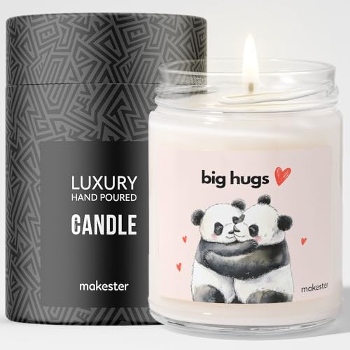 Panda Gifts - Cera de soja de lujo - Vainilla, jazmín, almendra azucarada - Makester