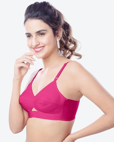 Image of Brida Kavya Xtrasoft Cotton Round Stitch Minimizer Bra - Full Coverage, Plus Size