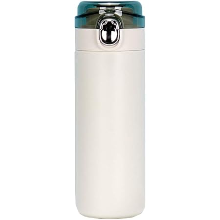 Amazon 保温カップ 304 ステンレス サーモス 水筒 真空断熱 300ml 400ml 直飲 み携帯 耐熱 自転車 ジム屋外アウトドア 登山 大人 子ども ワンタッチ オープン タイプ ホワイト 300ml 水筒 マグボトル オンライン通販