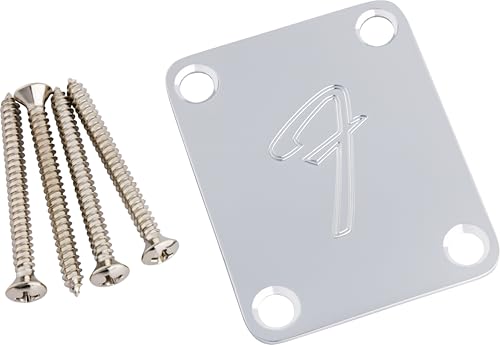 Fender F Neckplate Chrome