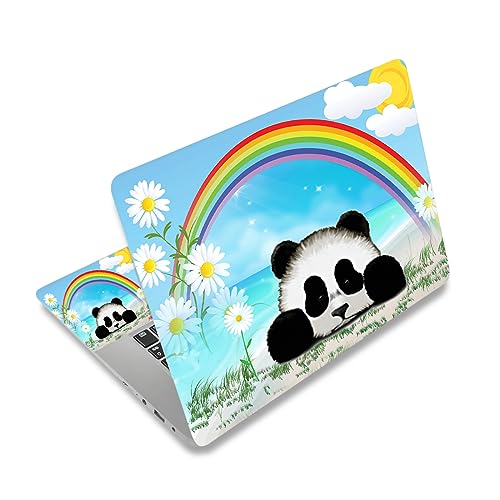 Funda para portátil impermeable y adhesivo antiarañazos de panda para portátiles de 14 y 15.6 pulgadas