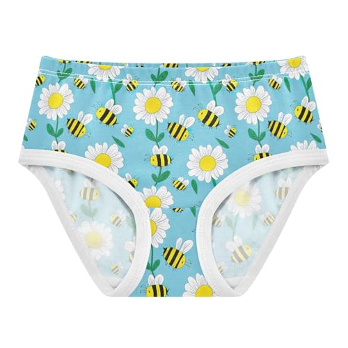Cartoon White Daisies Toddler Underwear Floral 2t Cotton Panties for Girl Animal Underpants Briefs
