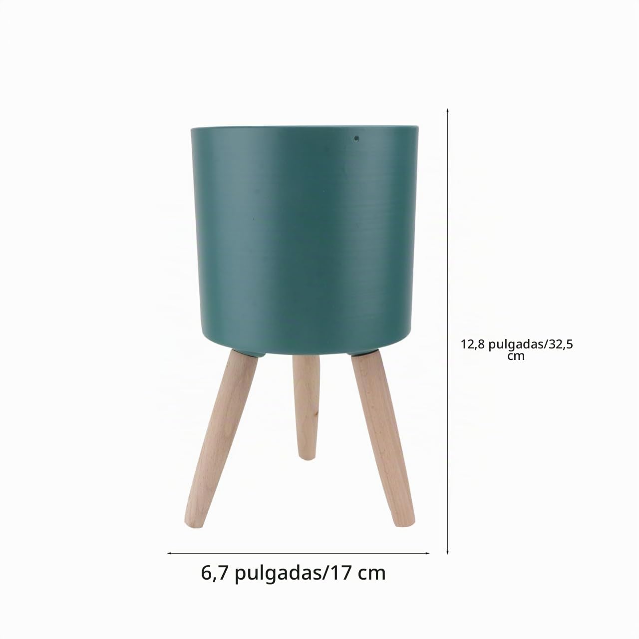 Happyyami Macetero De Hierro con Soporte 12.79X6.69X6.69 Inch Jardinera para Plantas Interior Exterior Decoración Sencilla Sala Cocina Oficina