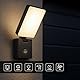 Miratic LED - Außenlampe mit Bewegungsmelder IP65 3000K Breiter Abstrahlwinkel über 80 Grad Effiziente Aussenlampe Wand Grau für Terrasse und Garten
