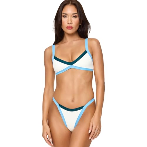 L*Space Mackenzie Bikini Bottom - CRM-Dpt-Seaspry-L