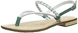  s.Oliver Damen Casual Zehentrenner, Türkis (White/Turquois 170), 38
