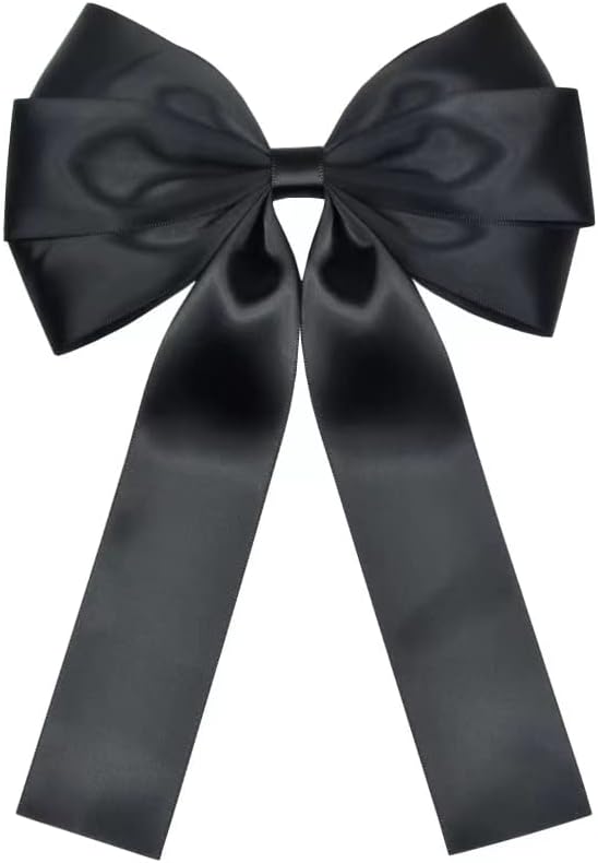 Miniatura 8 de KSRIGHT Cinta de satén negra de doble cara de 1 pulgada (1.0 in de ancho) para envolver regalos, decoración de boda, hacer lazos, costura,