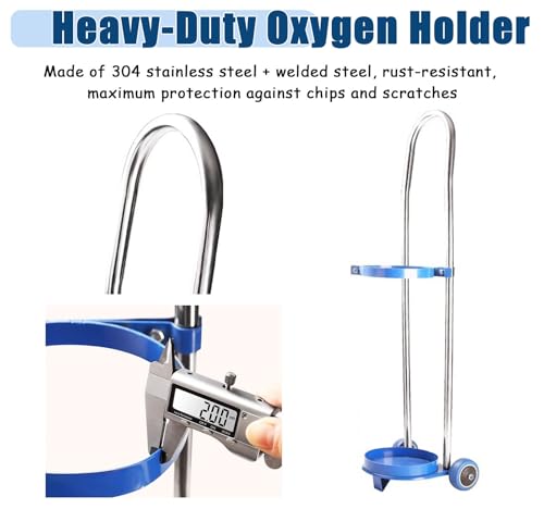 Support de réservoir d'oxygène mobile pour simplifier le déplacement de vos bouteilles