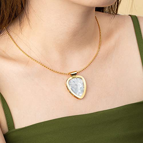 Guitar Pick Holder Necklace Custom Back Engraved Guitar Pick Holder Pendant necklace Gift for Him/Her Music Guitar Player Lover (3 pieces guitar picks including)4