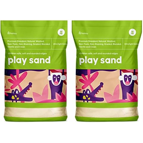 Childrens Play Sand Bag for Kids Non Toxic Soft Playsand Idea for Playing in Sand pits 20Kg Cover
