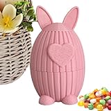 Fenayuu Bonbonschale In Form Eines - 3D Gedrucktes Niedliches Osterförmiges Naschglas | Dekorative Süßigkeitenschalen | Für Tisch Zuhause Party Küche Feiertage Plätzchen Imbiss Zucker
