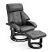 Produktbild Mingone TV Massagesessel Relaxsessel Wärmefunktion Fernsehsessel Sessel Ruhesessel Liegesessel Polstersessel Weinrot Kunstleder Relaxliege (Grau)