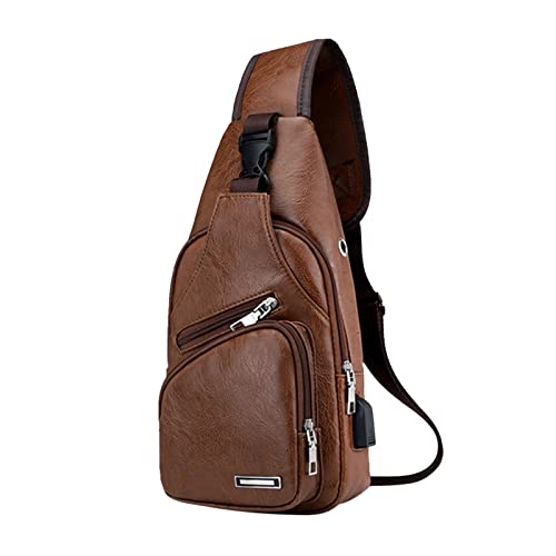 RLEHJN Sac de Poitrine Homme, ImperméAble Sac à...