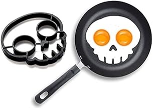 Breakfast Omelette Mold Silicone Egg Pancake Ring Shaper Cooking Tool DIY Kitchen Accessories Gadget Egg Fired Mould (Skull)