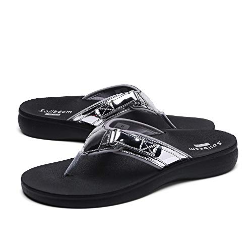 Image of SOLLBEAM Womens Original Orthotic Comfort Thong Style Flip Flops Sandals With Arch Support Heel Cup