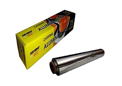 Thali sortie de cuisine professionnelle en Aluminium 450 mm x 75 m avec Cutter intégré (WRAP)-ALU Cover