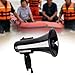 harayaa Handheld Megaphone Portable Speaker Bullhorn Siren Recording Lightweight Pp Material Easy to Carry Suitable for Outdoor Events Emergency, Black