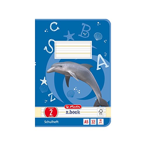 Preisvergleich Produktbild 5 Schulhefte / DIN A5 / 32 Blatt / Lineatur 02